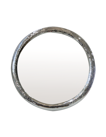 Miroir disco rond gm L80 P2,2 H80cm opjet