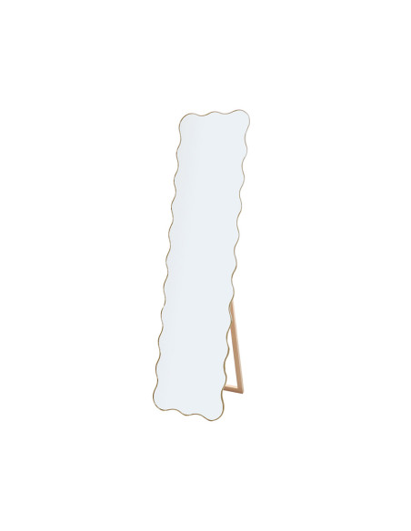 Miroir ondule à poser gm bordure doré H150cm opjet paris