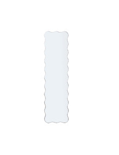 Miroir ondule à poser gm bordure chromée H150cm opjet paris