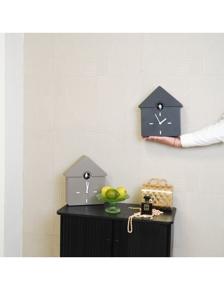 Horloge - Horloge Murale Coucou - Taupe - 24x27x9cmHousevitamin 