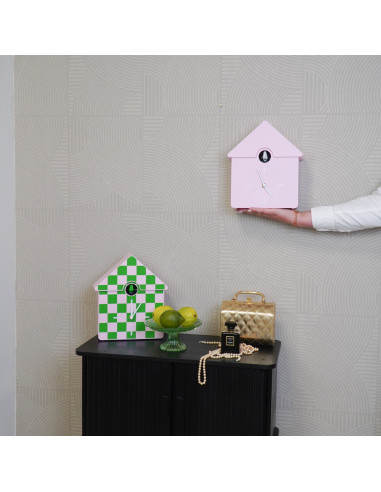 Horloge - Horloge murale Coucou - Rose clair - 24x27x9cmHousevitamin 