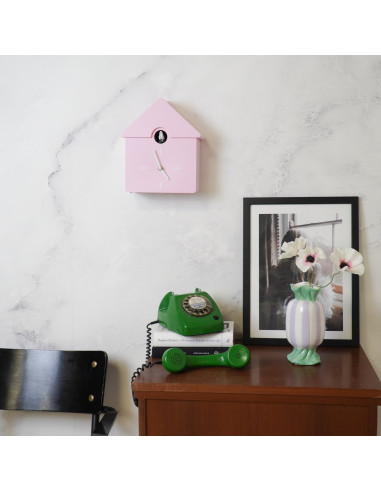 Horloge - Horloge murale Coucou - Rose clair - 24x27x9cmHousevitamin 