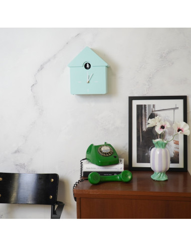 Horloge - Horloge murale Coucou - Vert menthe - 24x27x9cmHousevitamin 