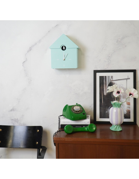 Horloge - Horloge murale Coucou - Vert menthe - 24x27x9cmHousevitamin 