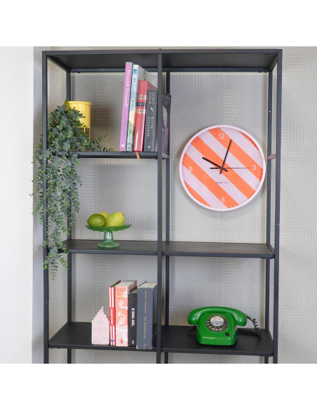 Horloge - Horloge murale - Motif ray? - Orange/Rose - 34x4x34cmHousevitamin 