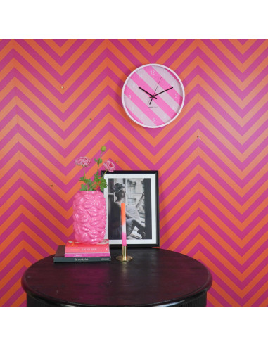 Horloge - Horloge murale - Motif ray? - Rose - 35x35x4cmHousevitamin 