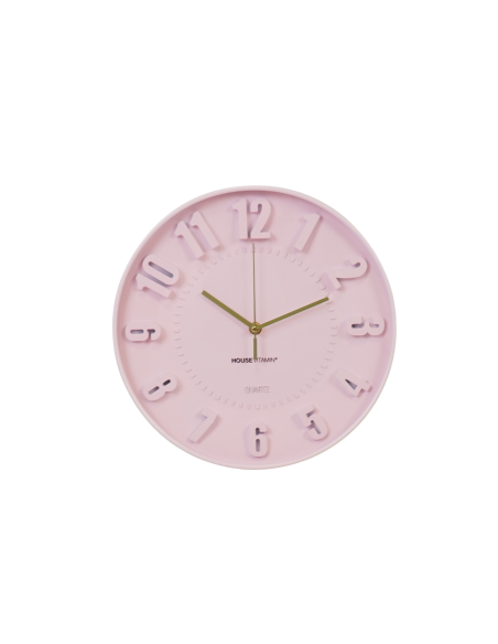 Horloge murale chiffres - Rose clair - 30 x 30 x 4 cmHousevitamin 