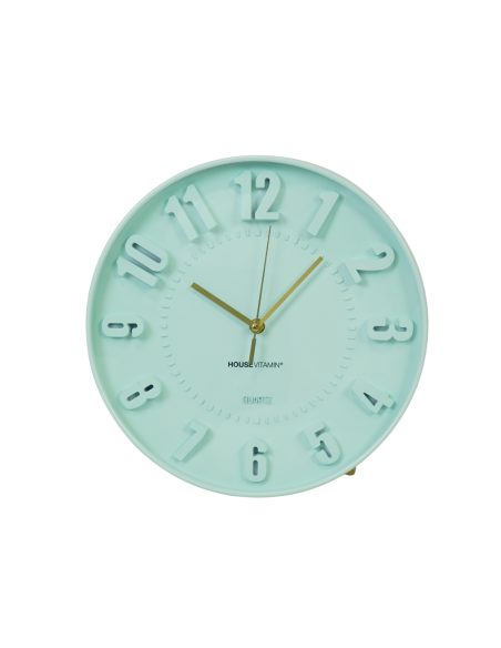 Horloge murale chiffres - Vert clair - 30 x 30 x 4 cmHousevitamin 