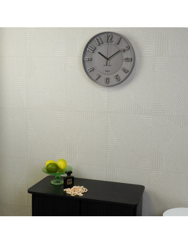 Horloge - Horloge murale Chiffres - Taupe - 30x30x4cmHousevitamin 