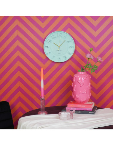 Horloge murale chiffres - Vert clair - 30 x 30 x 4 cmHousevitamin 