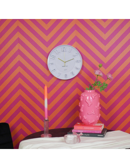 Horloge murale chiffres - Lilas - 30 x 30 x 4 cmHousevitamin 