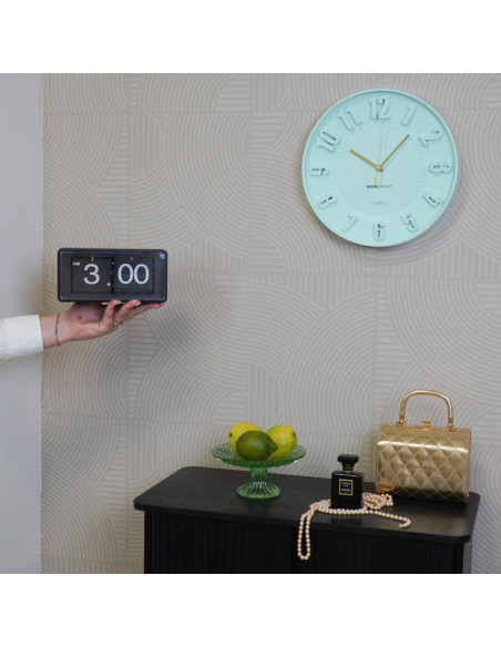 Horloge murale chiffres - Vert clair - 30 x 30 x 4 cmHousevitamin 