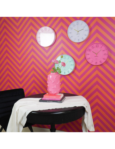 Horloge murale chiffres - Rose clair - 30 x 30 x 4 cmHousevitamin 