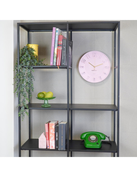 Horloge murale chiffres - Rose clair - 30 x 30 x 4 cmHousevitamin 