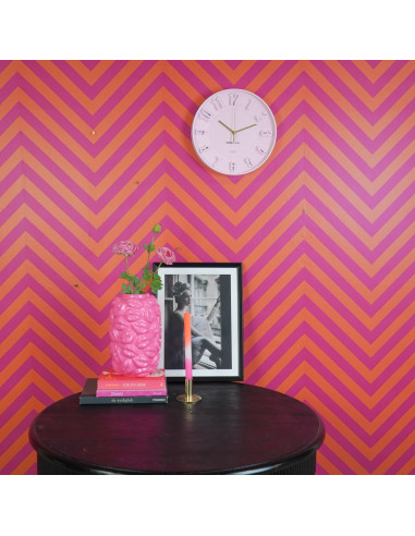 Horloge murale chiffres - Rose clair - 30 x 30 x 4 cmHousevitamin 