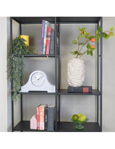 Horloge - Pendule de chemin?e - Lilas - 36x8,5x20 cmHousevitamin 