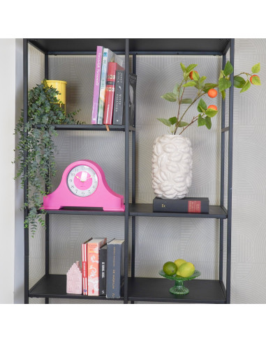 Horloge - Pendule de chemin?e - Rose fluo - 36x8,5x20 cmHousevitamin 