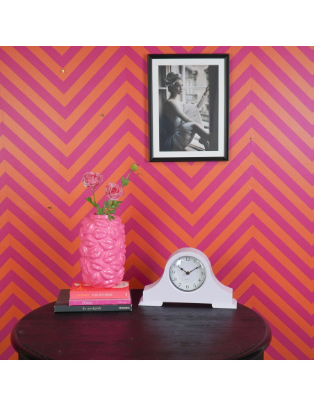 Horloge - Pendule de chemin?e - Lilas - 36x8,5x20 cmHousevitamin 