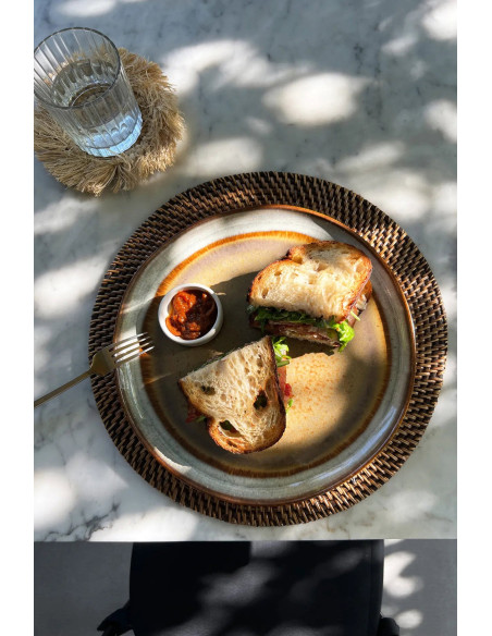 Set de table colonial - Marron naturel