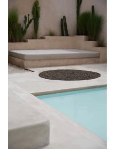 Le tapis en seagrass - Naturel Noir - 150 2