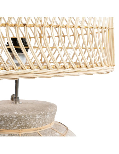 Lampe de table De Kythira - Gris béton naturel