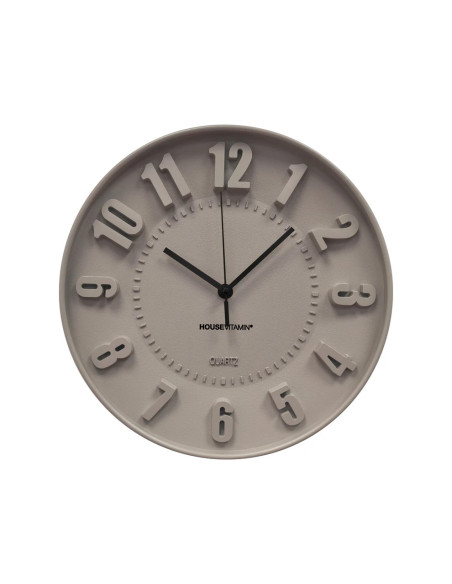 Horloge - Horloge murale Chiffres - Taupe - 30x30x4cmHousevitamin