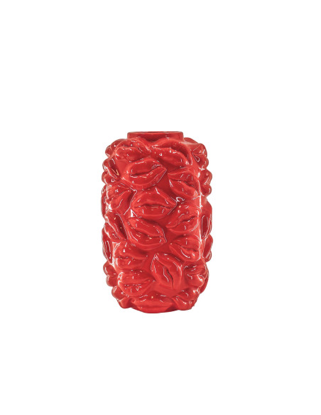 Vase - Bisous - C?ramique - Rouge - 17x17x27cmHousevitamin 