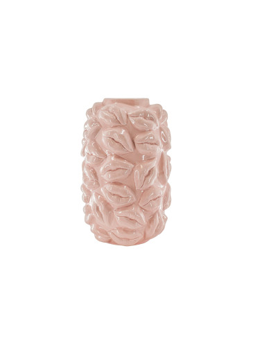 Vase - Bisous - C?ramique - Rose clair - 17x17x27cmHousevitamin