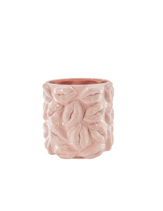 Pot - Bisous - C?ramique - Rose clair - 17,5x17,5x17,5cmHousevitamin
