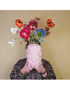 Vase - Bisous - C?ramique - Rose clair - 17x17x27cmHousevitamin  2