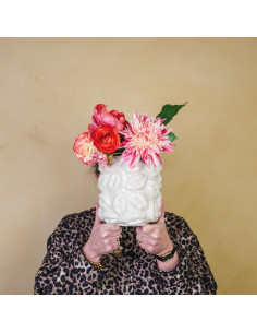 Pot - Bisous - C?ramique - Beige - 17,5x17,5x17,5cmHousevitamin  2