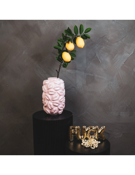 Vase - Bisous - C?ramique - Rose clair - 17x17x27cmHousevitamin  Vase - Bisous - C?ramique - Rose clair - 17x17x27cmHousevitamin