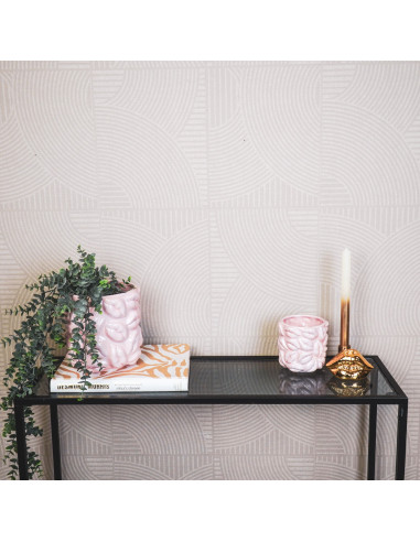 Pot - Bisous - C?ramique - Rose clair - 17,5x17,5x17,5cmHousevitamin 