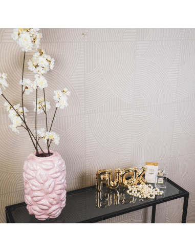 Vase - Bisous - C?ramique - Rose clair - 17x17x27cmHousevitamin