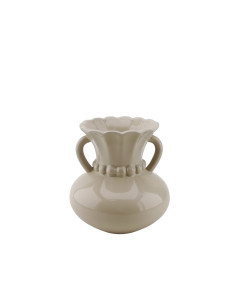 Vase - Col Perle - Gr?s - Sable - 14x14x15cmHousevitamin