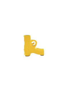 Vase - Gun - C?ramique - Jaune Fluo - 12x5x12cmHousevitamin