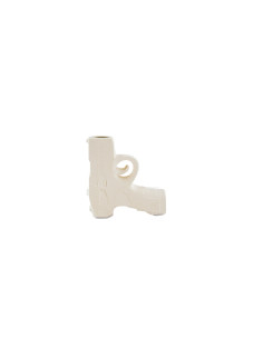 Vase - Pistolet - C?ramique - Sable - 12x5x12cmHousevitamin