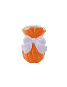 Vase - Noeud - Dolomite - Orange/Lilas - 11x10x16cmHousevitamin