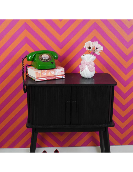 Vase - Noeud - Dolomite - Blanc/Rose - 11x10x16cmHousevitamin 