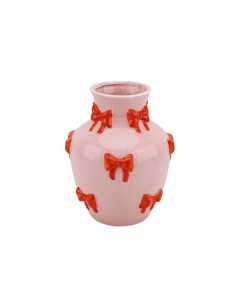 Vase - Vase ? fleurs Rubans - Rose/Orange - 14x14x19cmHousevitamin