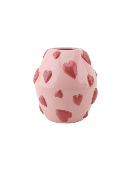 Vase - Vase ? fleurs Coeurs - Rose/Rouge - 16x16x17,5cmHousevitamin  Vase - Vase ? fleurs Coeurs - Rose/Rouge - 16x16x17,5cmHousevitamin