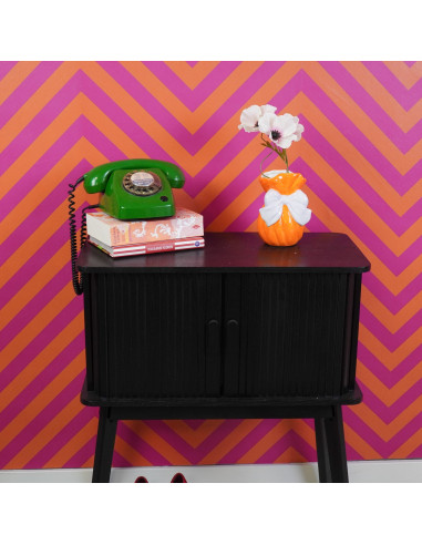 Vase - Noeud - Dolomite - Orange/Lilas - 11x10x16cmHousevitamin 