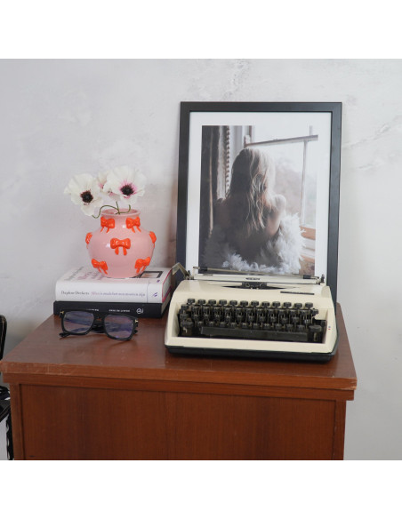 Vase - Vase ? fleurs Rubans - Rose/Orange - 14,5x14,5x13cmHousevitamin 