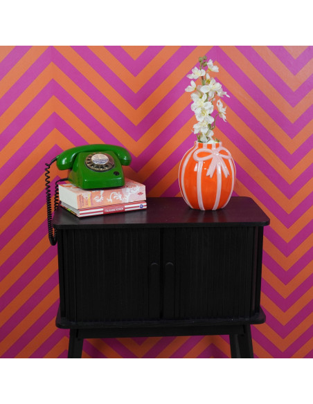 Vase - Vase ? fleurs Ruban - Orange/Rose - 17x17x17,5cmHousevitamin 