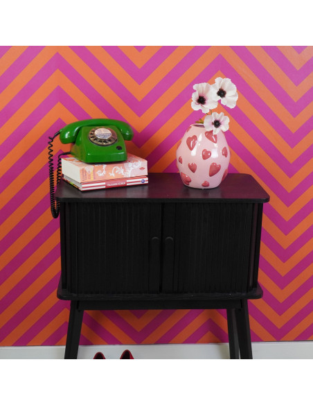 Vase - Vase ? fleurs Coeurs - Rose/Rouge - 16x16x17,5cmHousevitamin  Vase - Vase ? fleurs Coeurs - Rose/Rouge - 16x16x17,5cmHousevitamin