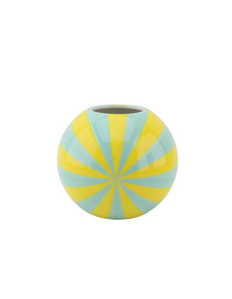 Vase - Vase ? fleurs Swirl - Jaune/Menthe - 20x20x20cmHousevitamin  Vase - Vase ? fleurs Swirl - Jaune/Menthe - 20x20x20cmHousevitamin