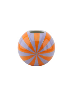 Vase - Vase ? fleurs tourbillonnant - Orange/Lilas - 15x15x15cmHousevitamin