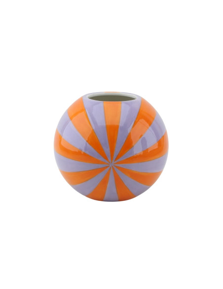 Vase - Vase ? fleurs tourbillonnant - Orange/Lilas - 15x15x15cmHousevitamin 
