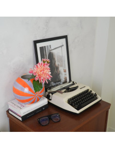 Vase - Vase ? fleurs tourbillonnant - Orange/Lilas - 20x20x20cmHousevitamin  2