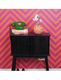 Vase - Vase ? fleurs tourbillonnant - Orange/Lilas - 15x15x15cmHousevitamin  2